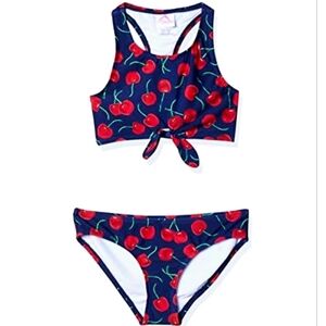 Kanu Surf Girls' Addie‎ UPF 50+ Beach Sport Racer Bikini 2-Piece Size 7